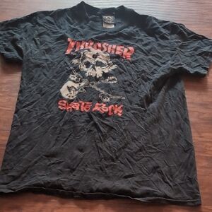 Thrasher Black Skull Graphic Tee